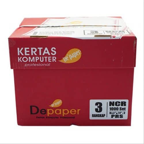 DEPAPER KERTAS CONTINOUS FORM NCR 9.5 X 11 3PLY WARNA