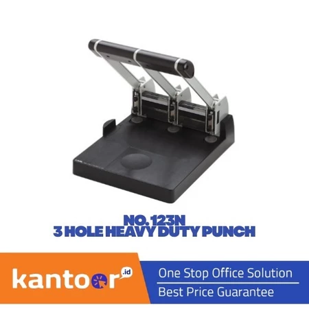 CARL PAPER PUNCH HEAVY DUTY 3 HOLE 123N 150 SHEETS