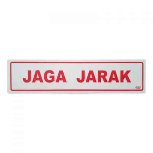 GM LABEL JAGA JARAK UK. 5 X 20 CM