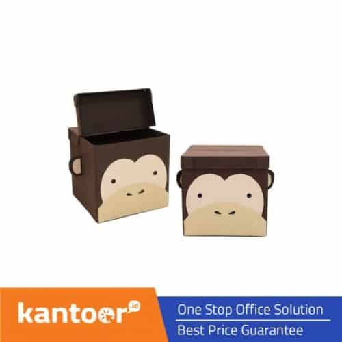 KUBO BOX KIDS JUNGLE SERIES TYPE-A UK. 35 X 35 X 35 CM MONYET (MONKI)