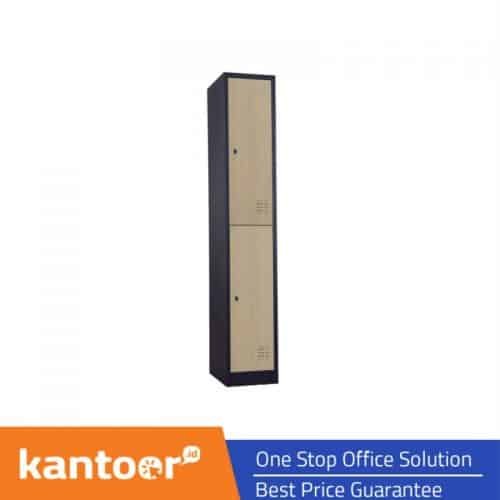 TIGER LOCKER CC-A2T 2 PINTU 126 WOOD BLACK SANDY