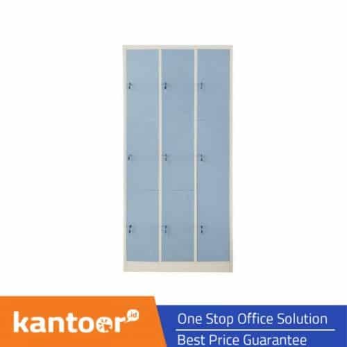 TIGER LOCKER CC-C12T 12 PINTU 108 7035 BLUE LIGHT GREY SANDY