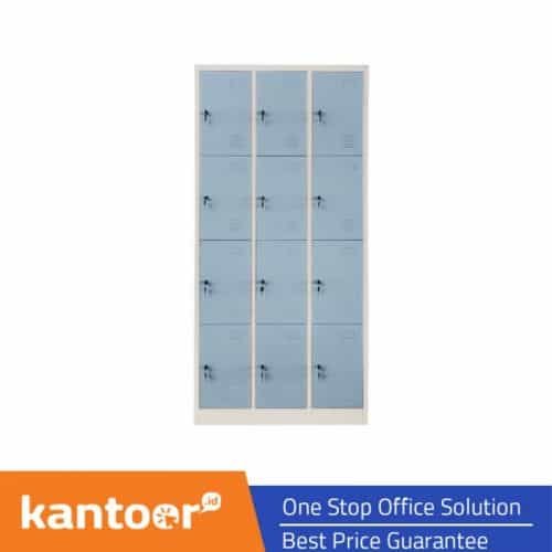 TIGER LOCKER CC-C12T 12 PINTU LK 0609108 BIRU PUTIH