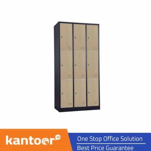 TIGER LOCKER CC-C6T 6 PINTU 126 WOOD BLACK SANDY