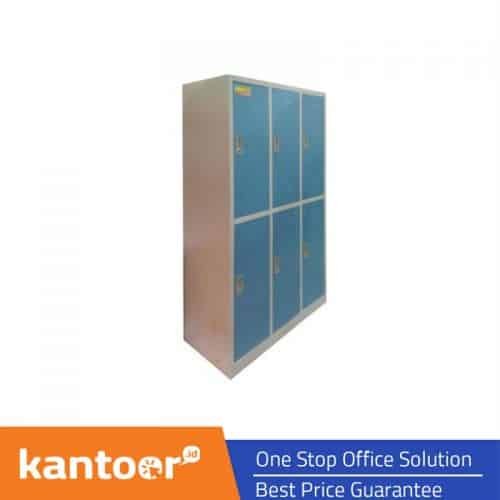 TIGER LOCKER CC-C6T 6 PINTU LK 0609108 BIRU PUTIH
