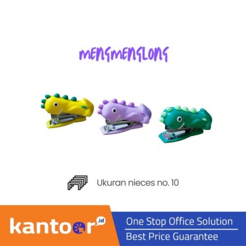 GM STAPLER MINI CHARACTER MX - 86019 MENGMENG LONG NO. 10 / STAPLES MINI KARAKTER KARTUN