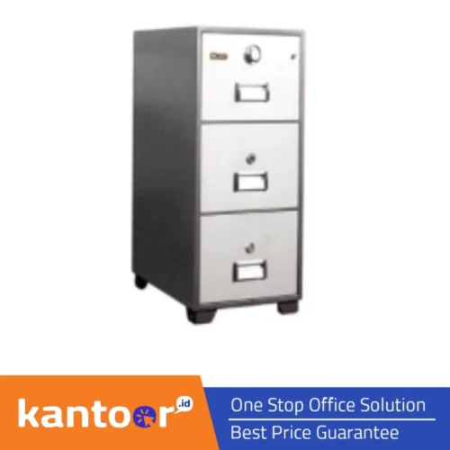LION FIRE PROOF FILLING CABINET 743B 3 LACI+3 KUNCI