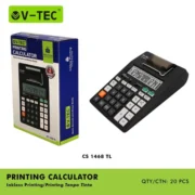 V-TEC CALCULATOR TYPE CS 1468 TL (PRINTING CALCULATOR) - Thumbnail Image 2