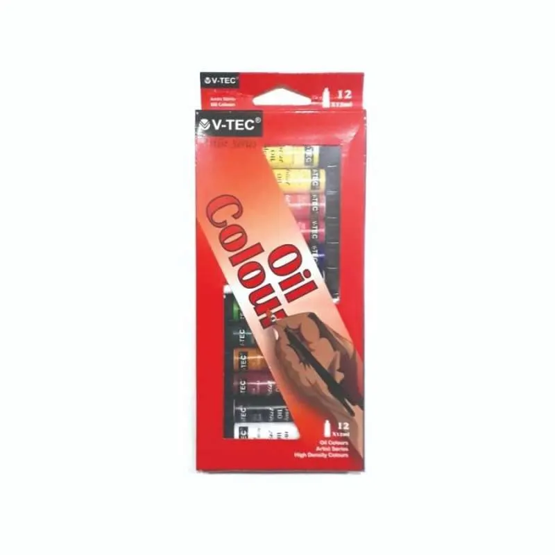V-TEC OIL COLOUR (CAT MINYAK) VT-1386/O 12 WARNA - Image 3
