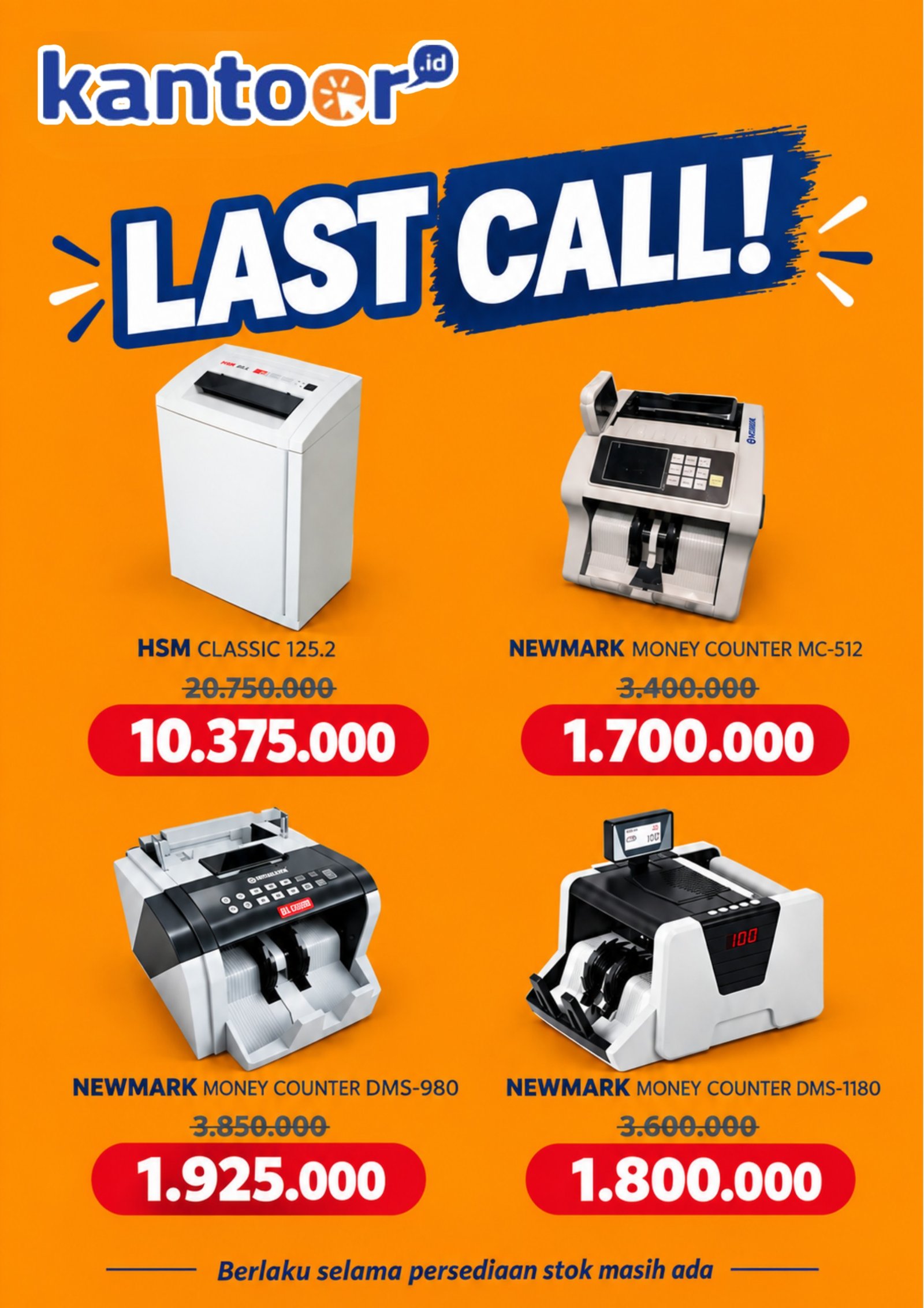 LAST CALL PROMO (Mesin hitung uang dan penghancur kertas) - Image 1