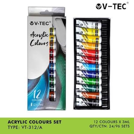 V-TEC ACRYLIC COLOUR VT-312 12X3ML - Image 1